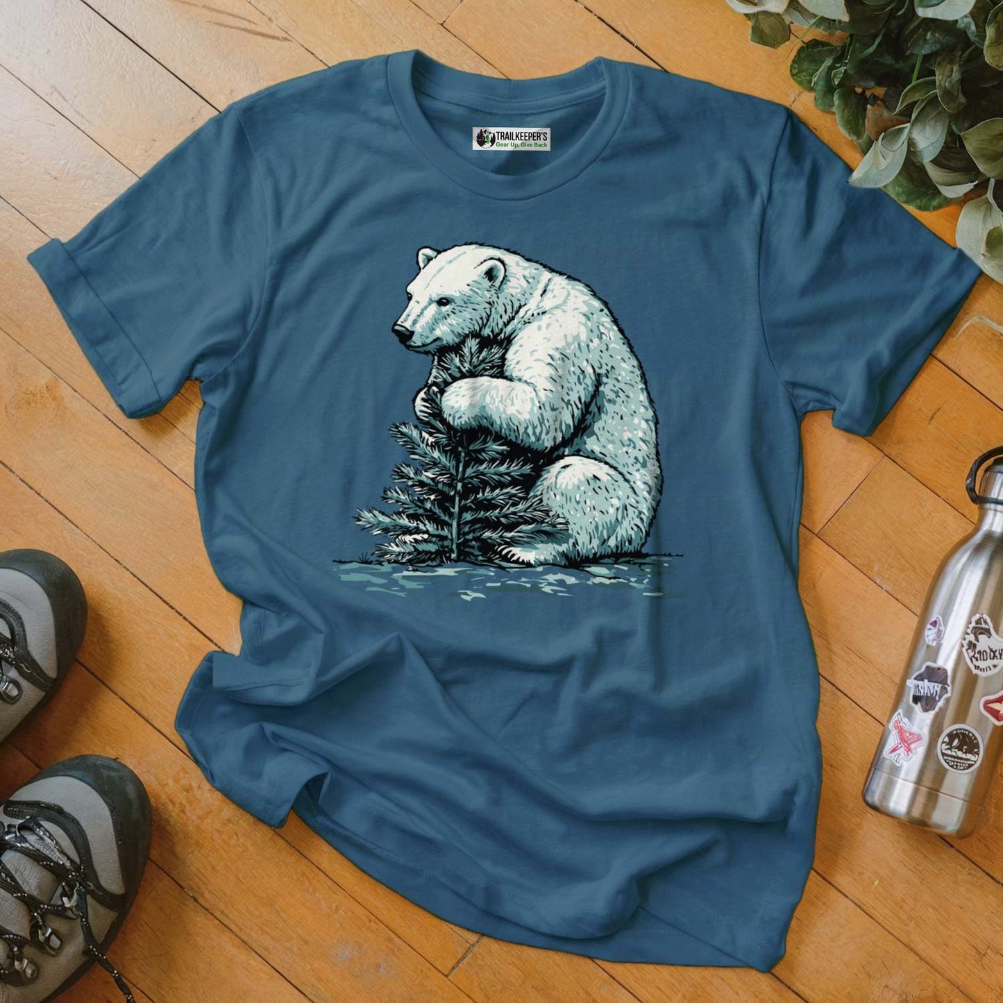 Polar Bear Tree Hugger T-Shirt