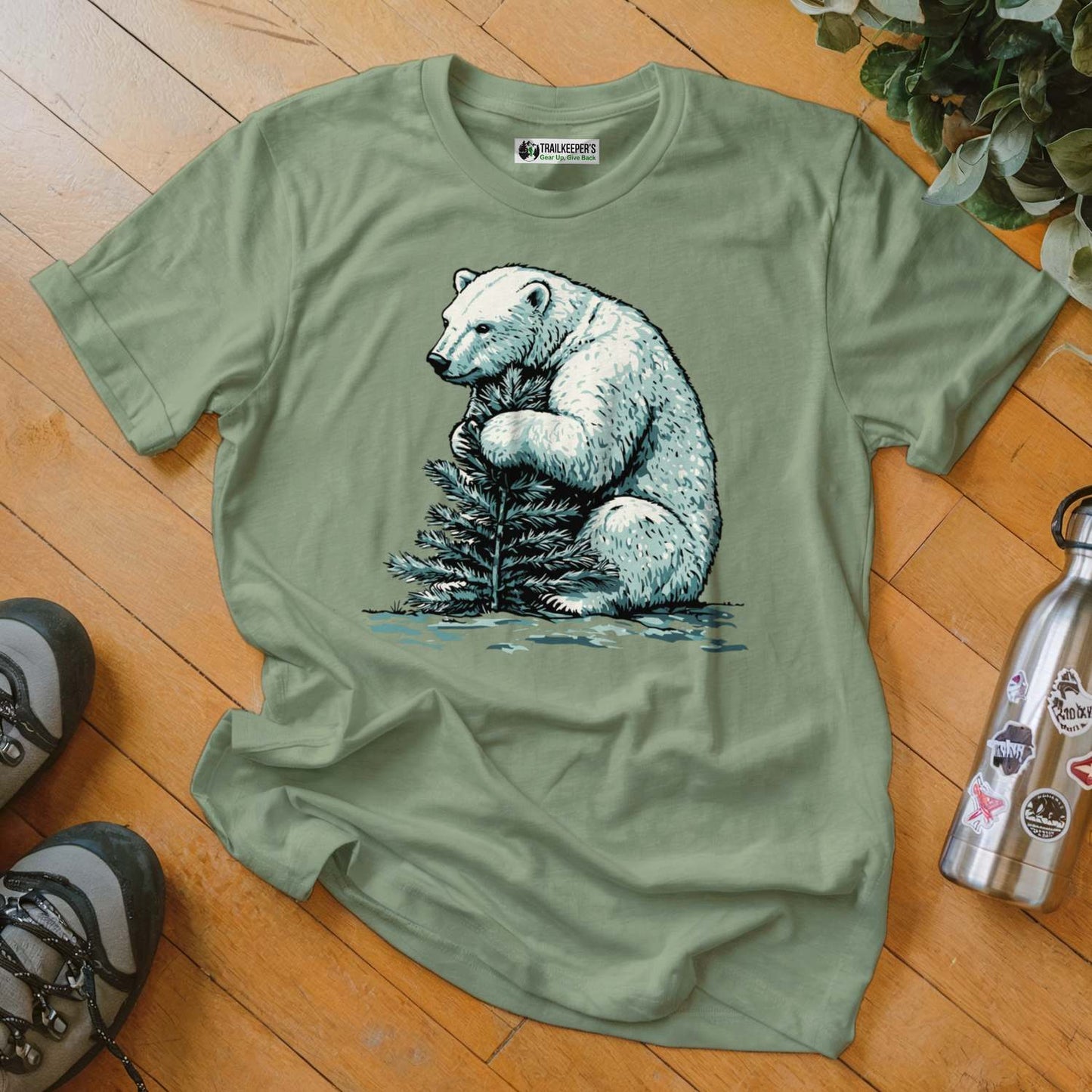 Polar Bear Tree Hugger T-Shirt
