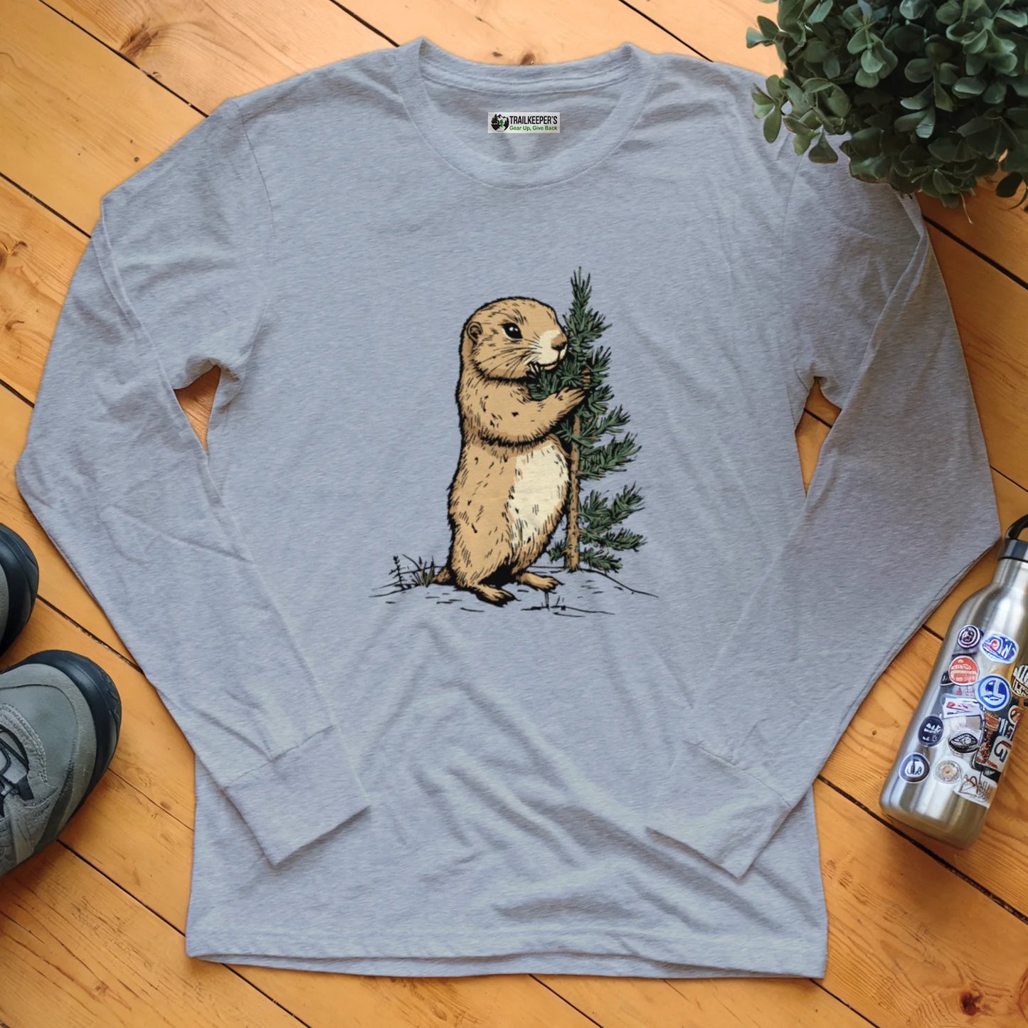 Prairie Dog Tree Hugger Long Sleeve T-Shirt