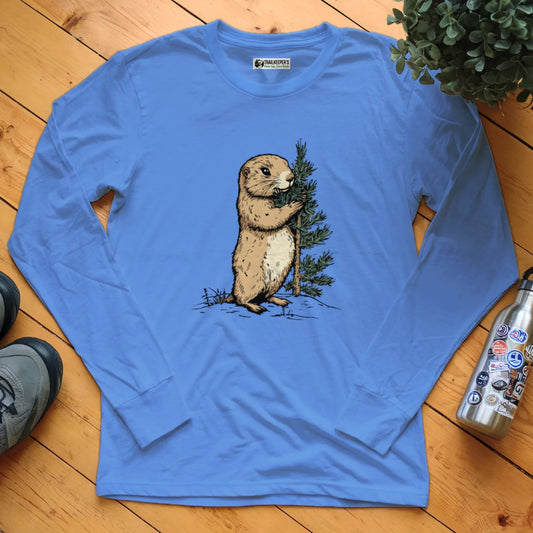 Prairie Dog Tree Hugger Long Sleeve T-Shirt