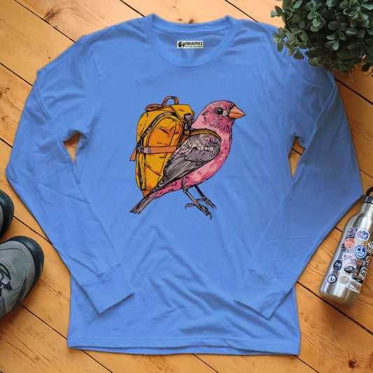 Purple Finch Backpacker Long Sleeve T-Shirt
