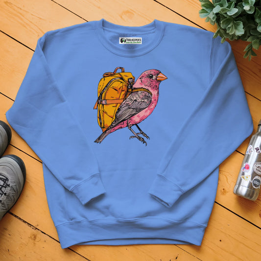 Purple Finch Backpacker Sweatshirt