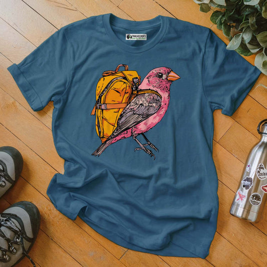 Purple Finch Backpacker T-Shirt