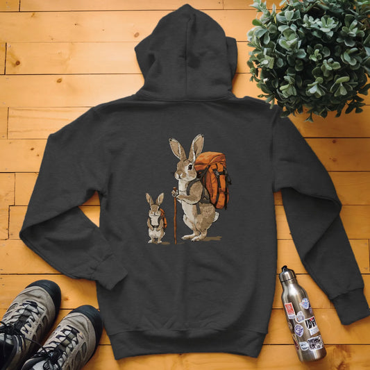 Rabbit Backpacker Family Hoodie