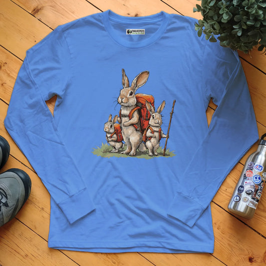 Rabbit Backpacker Family Long Sleeve T-Shirt