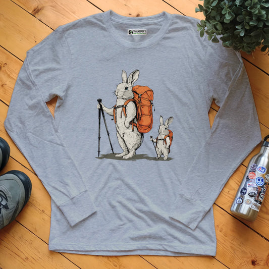 Rabbit Backpacker Family Long Sleeve T-Shirt