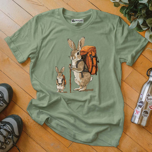 Rabbit Backpacker Family T-Shirt