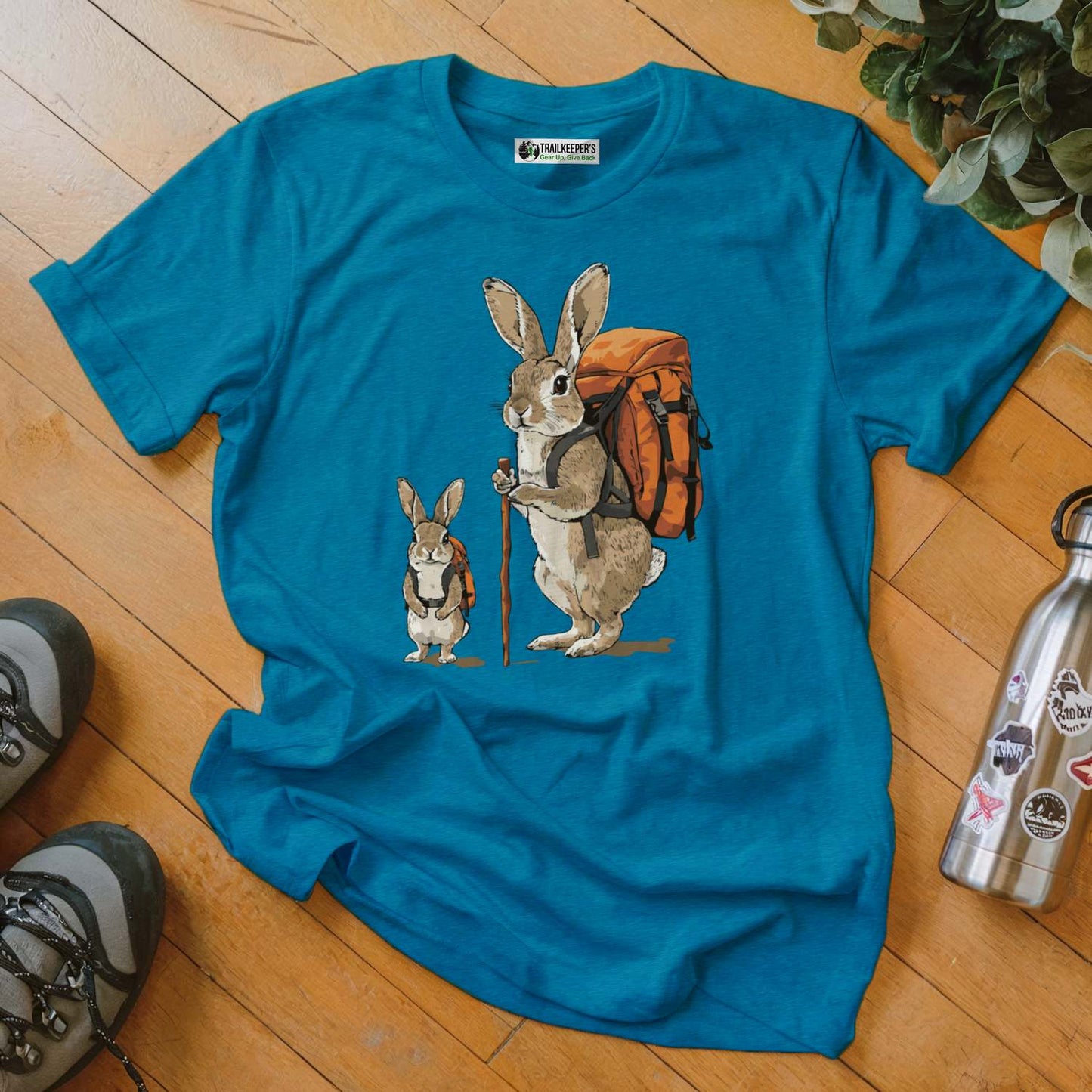 Rabbit Backpacker Family T-Shirt