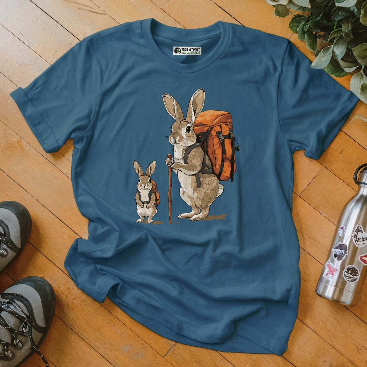 Rabbit Backpacker Family T-Shirt