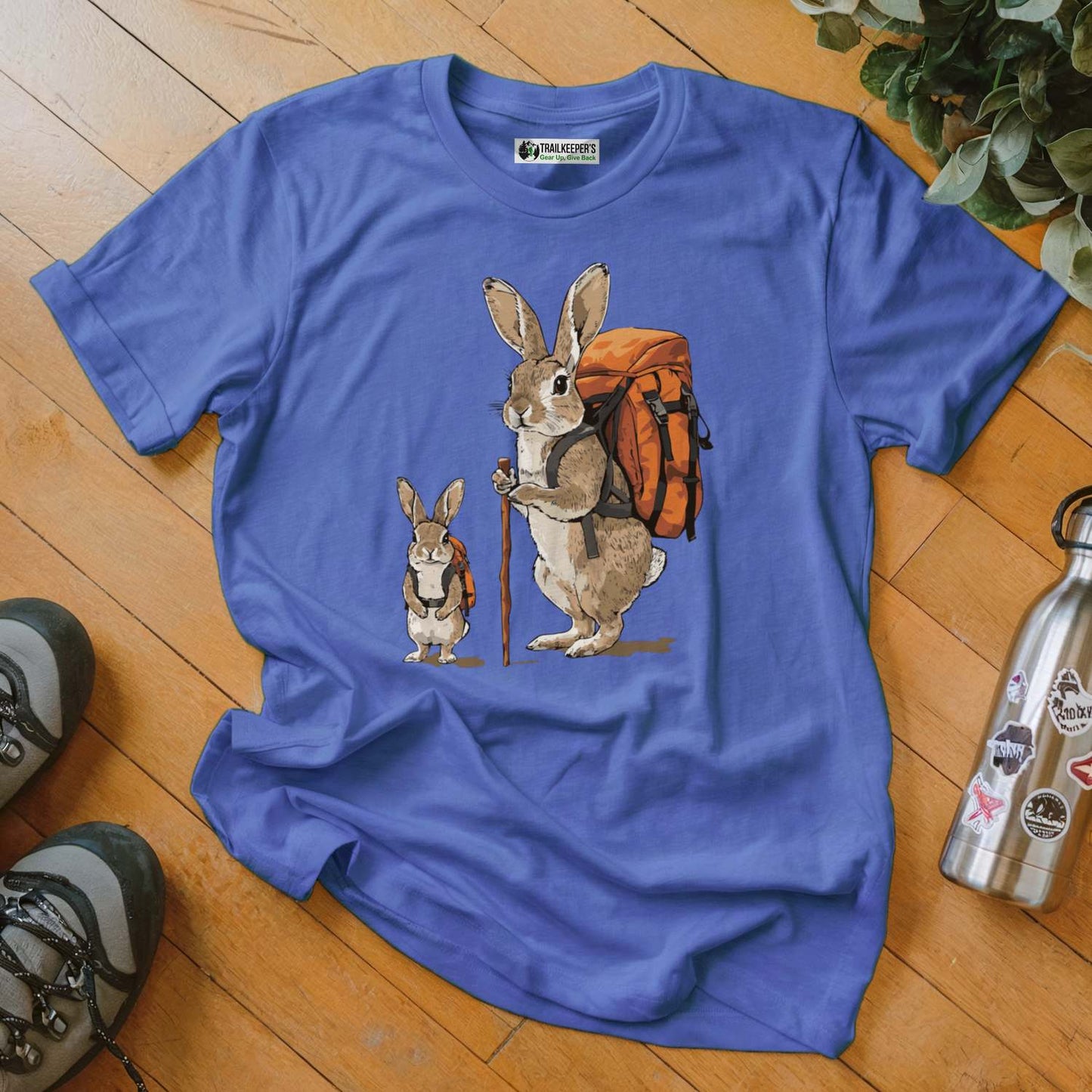 Rabbit Backpacker Family T-Shirt