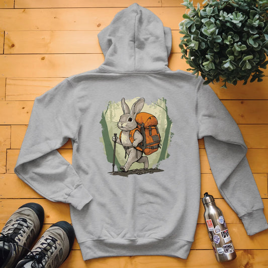 Rabbit Backpacker In The Forest Hoodie