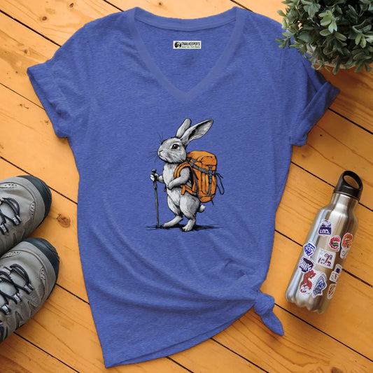 Rabbit Backpacker V-Neck T-Shirt