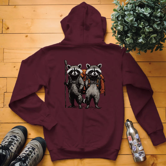 Raccoon Backpacker Buddies Hoodie