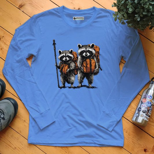 Raccoon Backpacker Buddies Long Sleeve T-Shirt