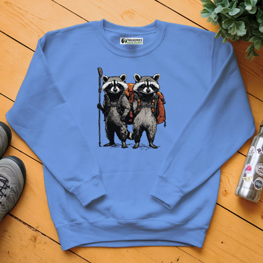 Raccoon Backpacker Buddies Sweatshirt