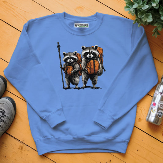 Raccoon Backpacker Buddies Sweatshirt