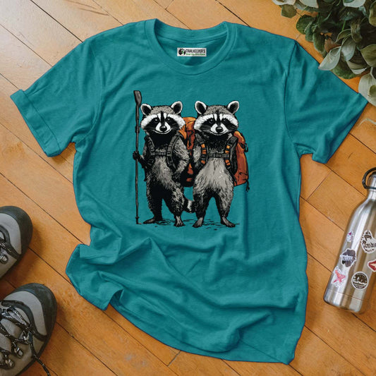 Raccoon Backpacker Buddies T-Shirt
