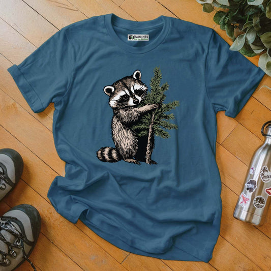 Raccoon Tree Hugger T-Shirt