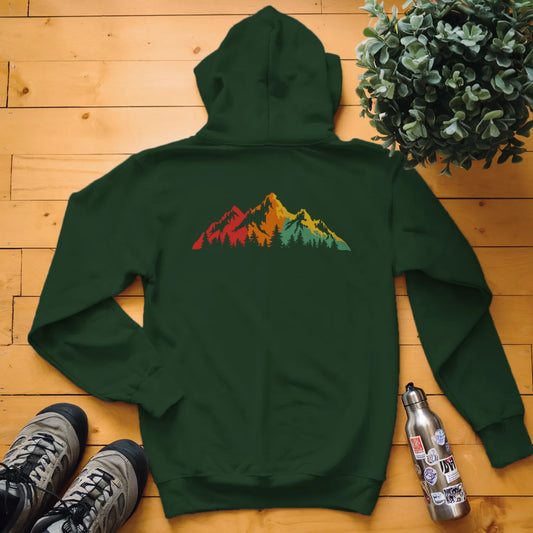 Rainbow Mountain Scene Hoodie