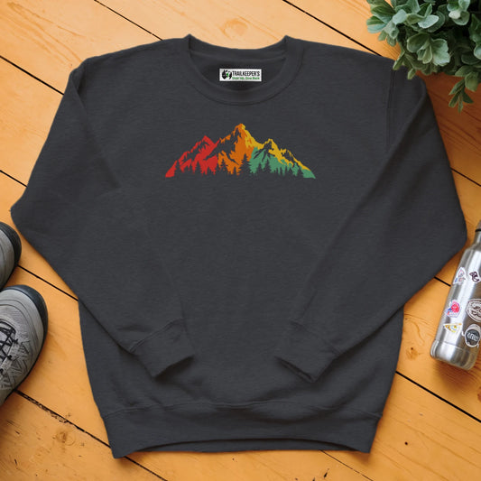 Rainbow Mountain Scene Sweatshirt