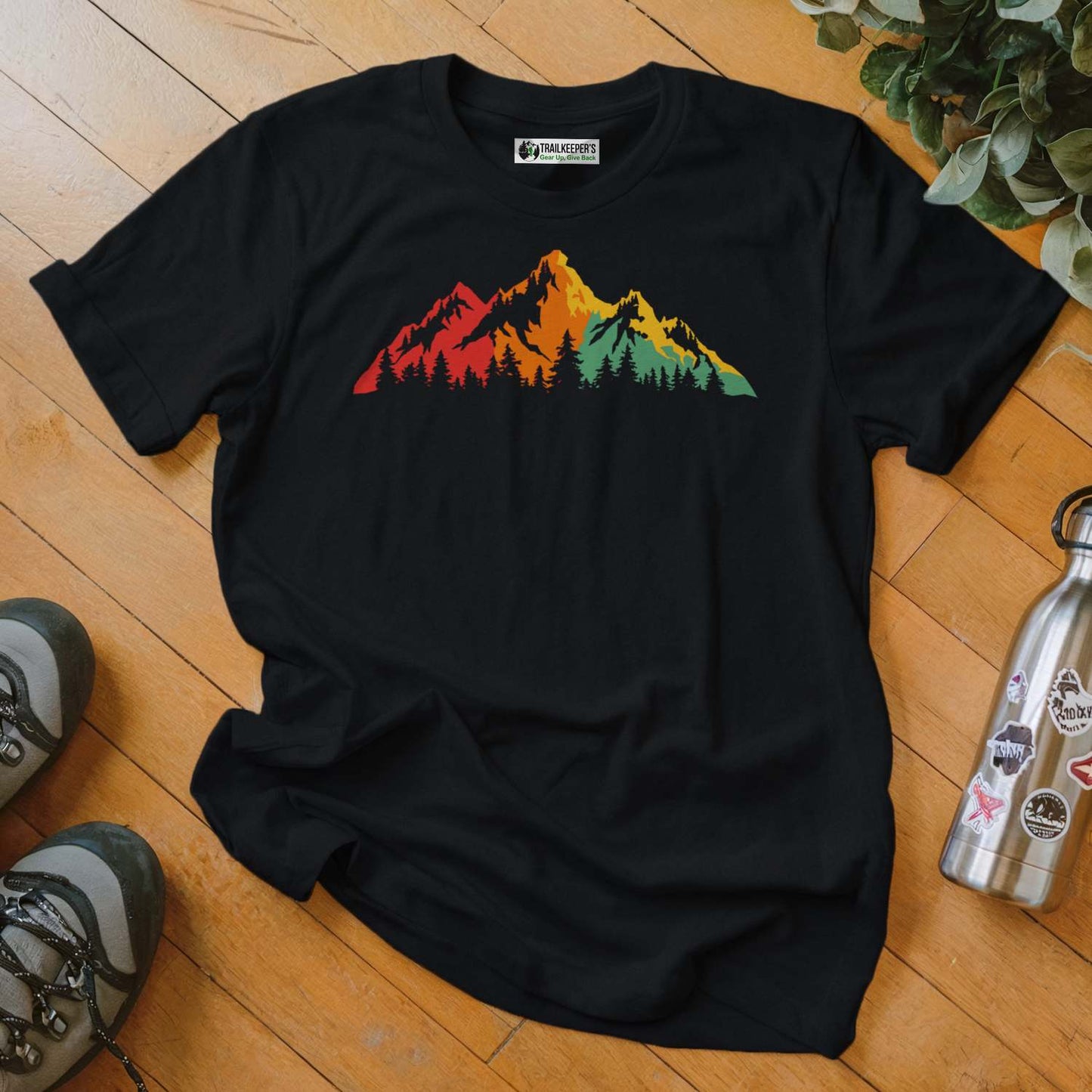 Rainbow Mountain Scene T-Shirt