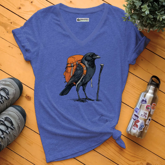 Raven Backpacker V-Neck T-Shirt