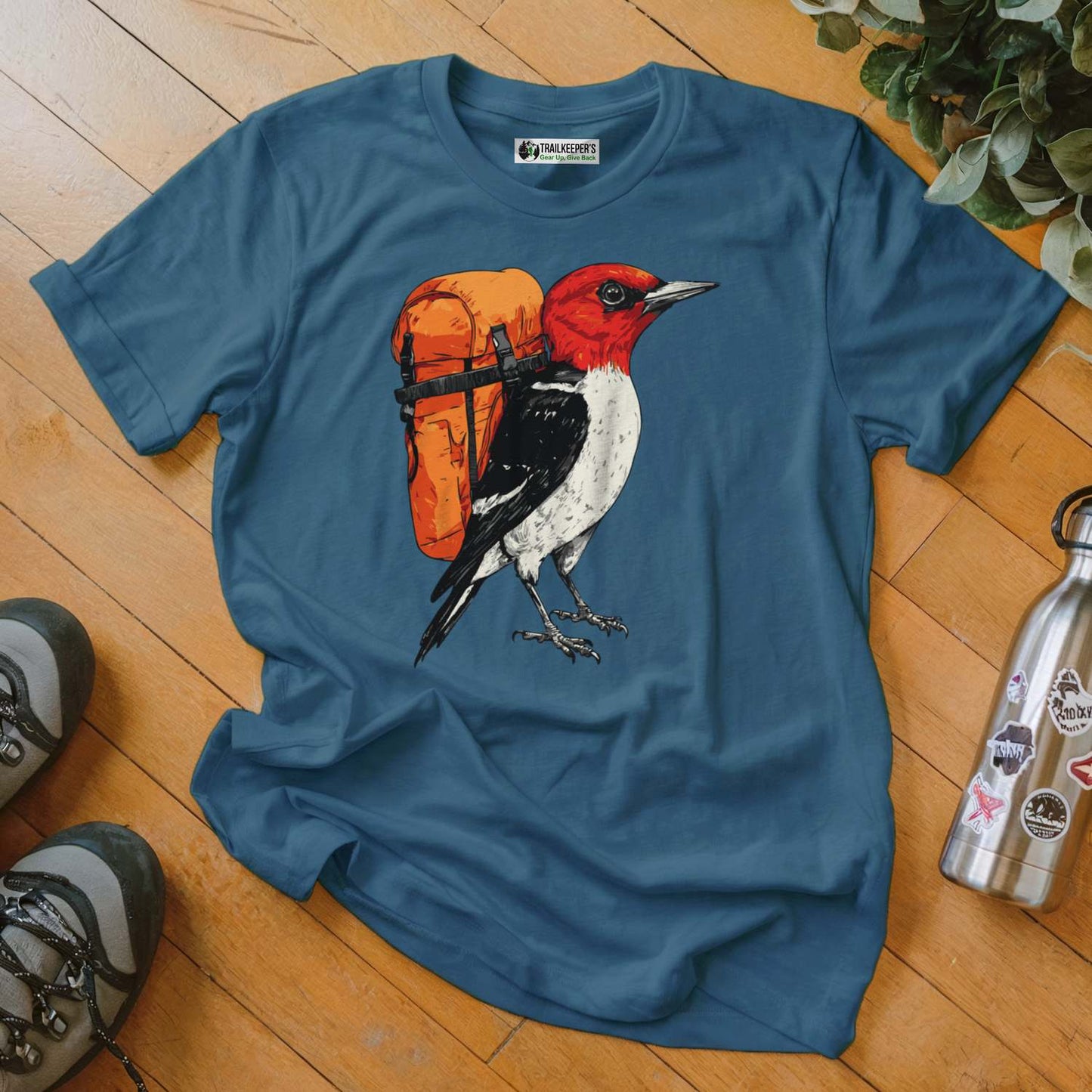 Red-headed Woodpecker Backpacker T-Shirt