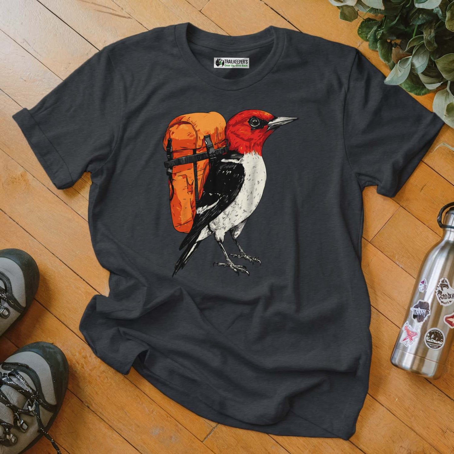 Red-headed Woodpecker Backpacker T-Shirt