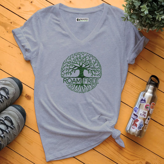 Roam Free Mandala V-Neck T-Shirt