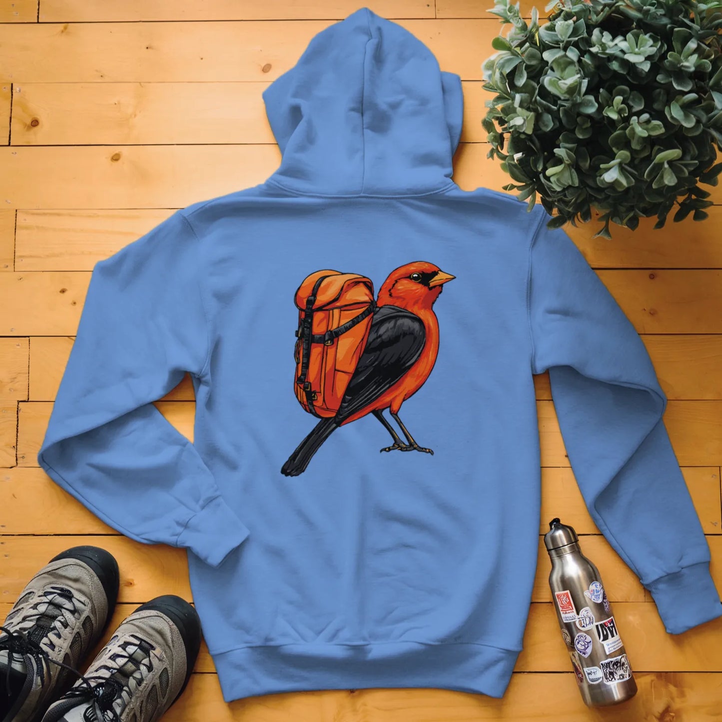 Scarlet Tanager Backpacker Hoodie