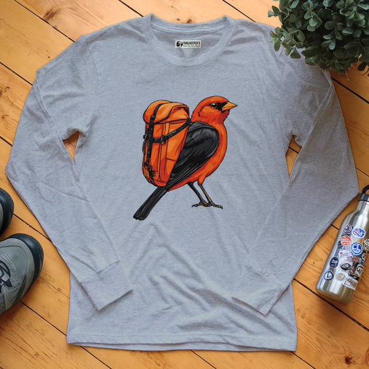 Scarlet Tanager Backpacker Long Sleeve T-Shirt