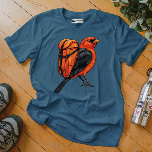 Scarlet Tanager Backpacker T-Shirt