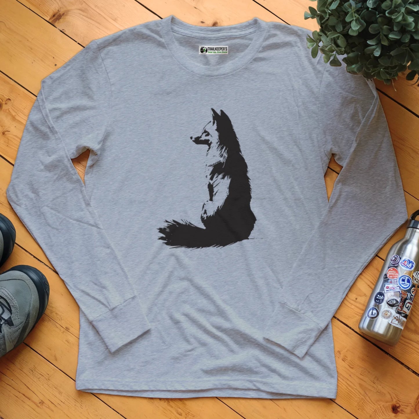 Shadowed Fox Long Sleeve T-Shirt