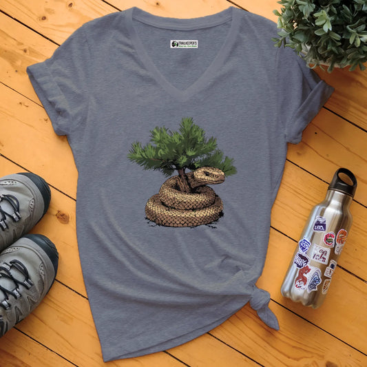 Snake Tree Hugger V-Neck T-Shirt