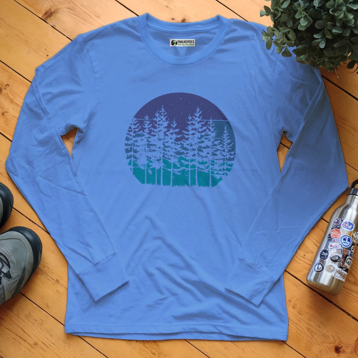 Soulful Forest Silhouette Long Sleeve T-Shirt