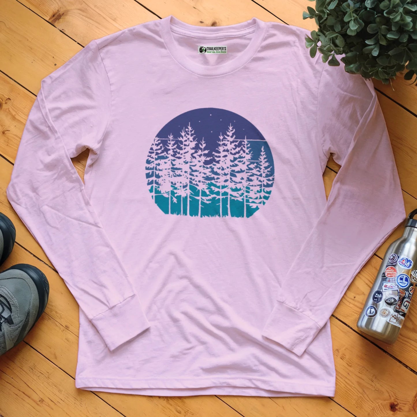 Soulful Forest Silhouette Long Sleeve T-Shirt