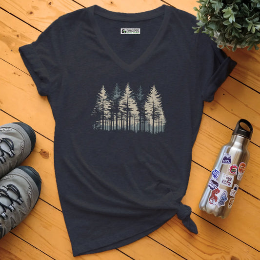 Sparse Forest V-Neck T-Shirt