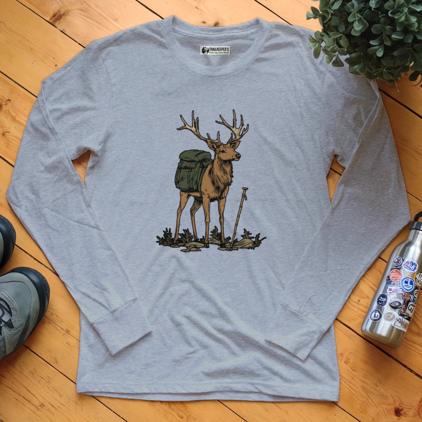 Stag Backpacker Long Sleeve T-Shirt