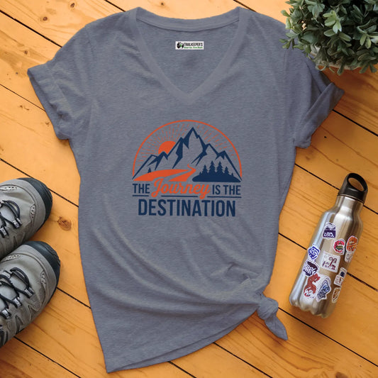 The Journey Is The Destination V-Neck T-Shirt