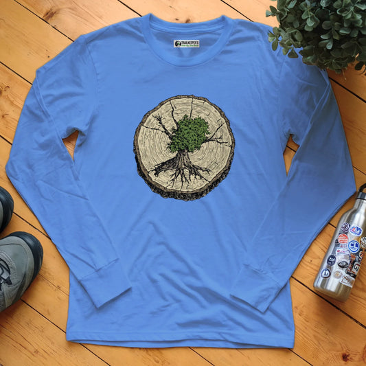 Tree Growing From Tree Long Sleeve T-Shirt