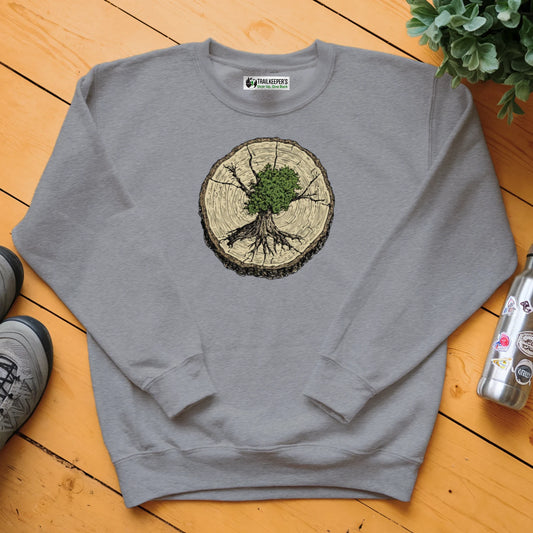 Tree Growing From Tree Sweatshirt