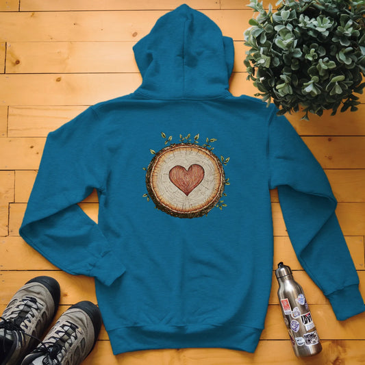 Tree Heart Wood Hoodie