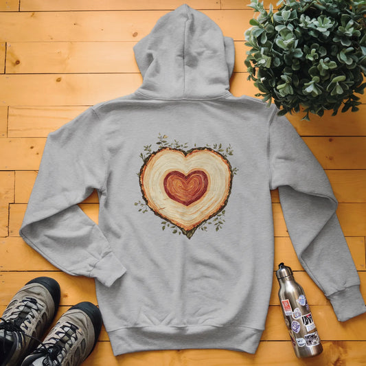 Tree Heart Wood Hoodie