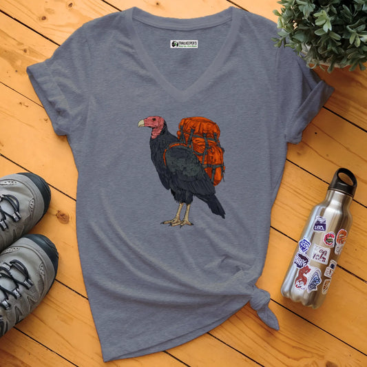 Turkey Vulture Backpacker V-Neck T-Shirt
