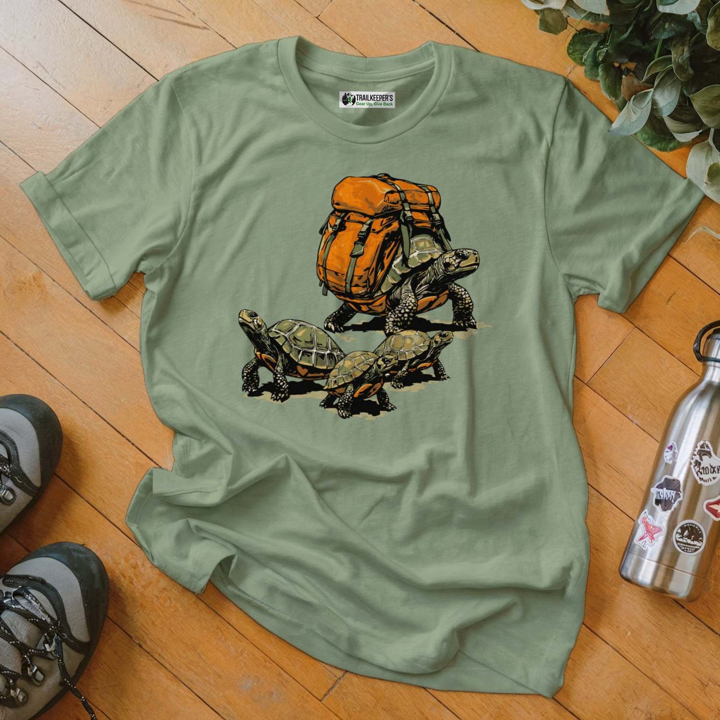 Turtle Backpacker Family T-Shirt