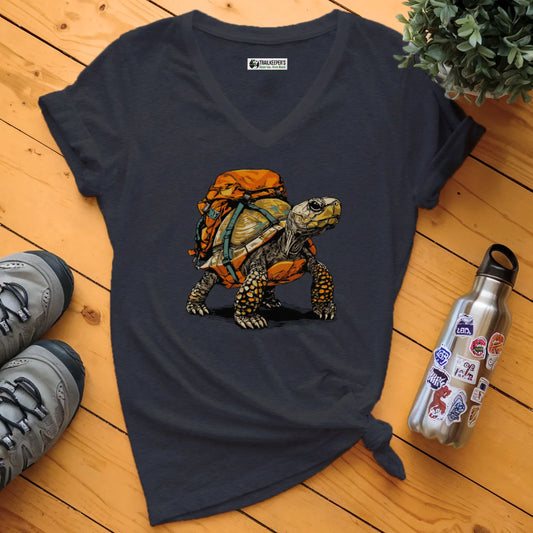 Turtle Backpacker V-Neck T-Shirt