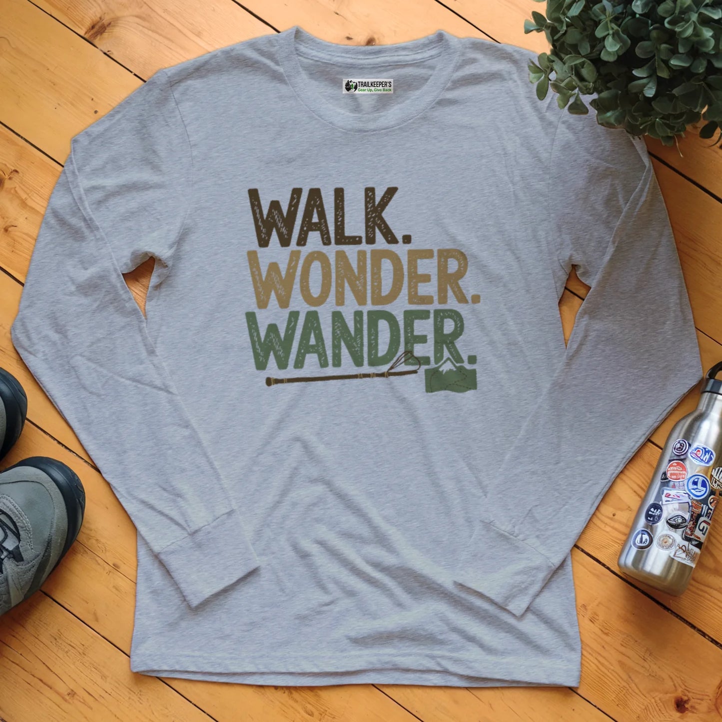 Walk, Wonder, Wander Long Sleeve T-Shirt