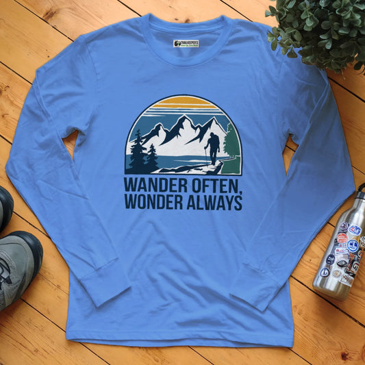 Wander Often, Wonder Always Long Sleeve T-Shirt