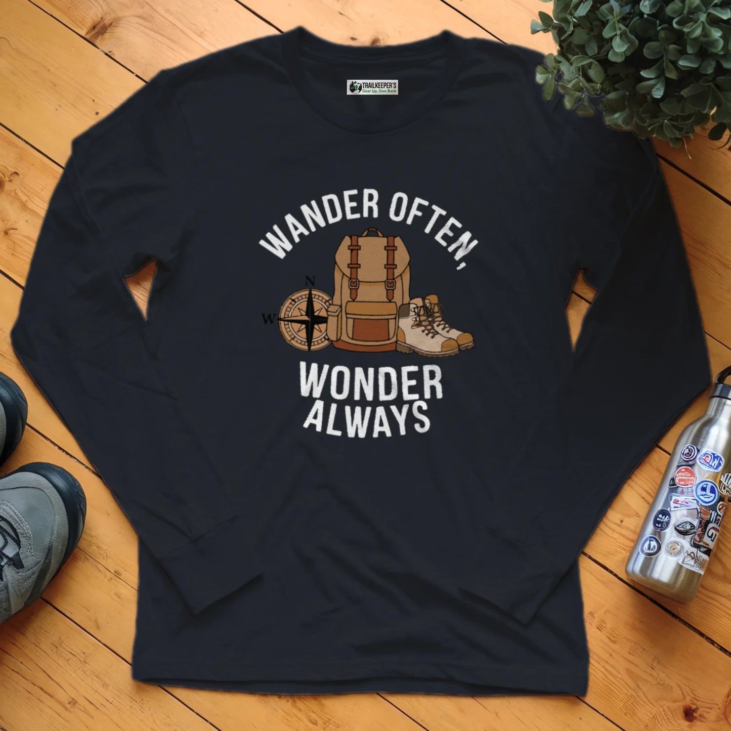Wander Often, Wonder Always Long Sleeve T-Shirt