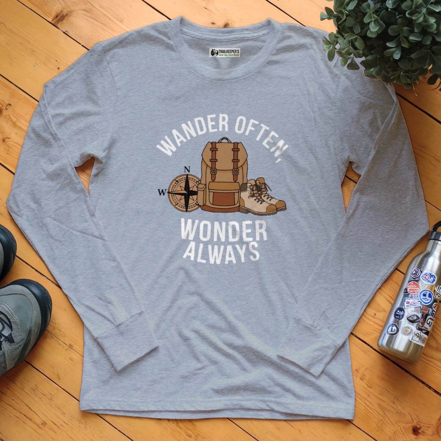 Wander Often, Wonder Always Long Sleeve T-Shirt